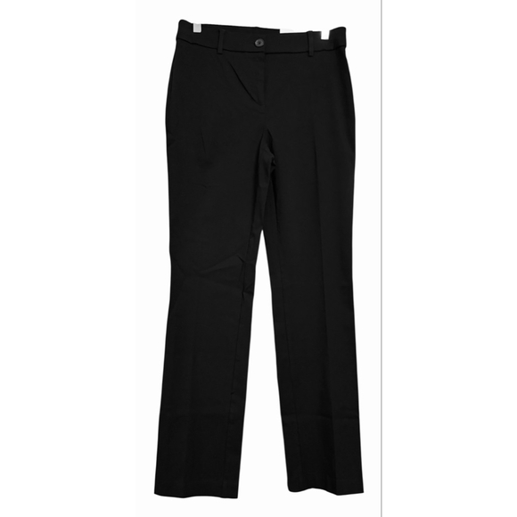 NWT Women's Rafaella Black Straight Leg High Rise Dress Pants Size 6 - Picture 2 of 11